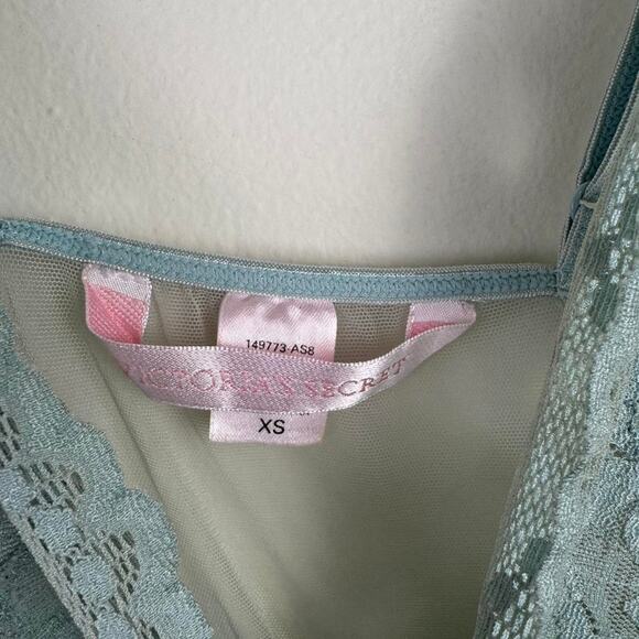 Vtg 2004 Victoria's Secret XS Babydoll Chemise Slip Blue - Picture 3 of 8